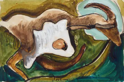 Studie för get av Arthur Dove