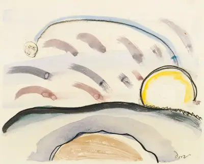 Study for ‘Sun and Moon’ av Arthur Dove