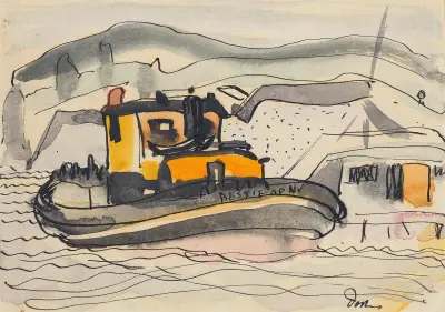 Studie för 'Bessie' av New York av Arthur Dove