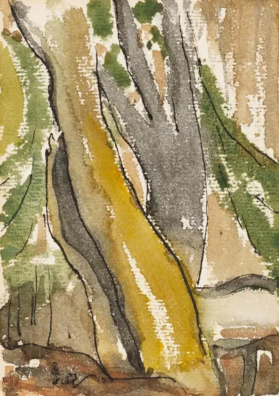 Trees Behind the House av Arthur Dove