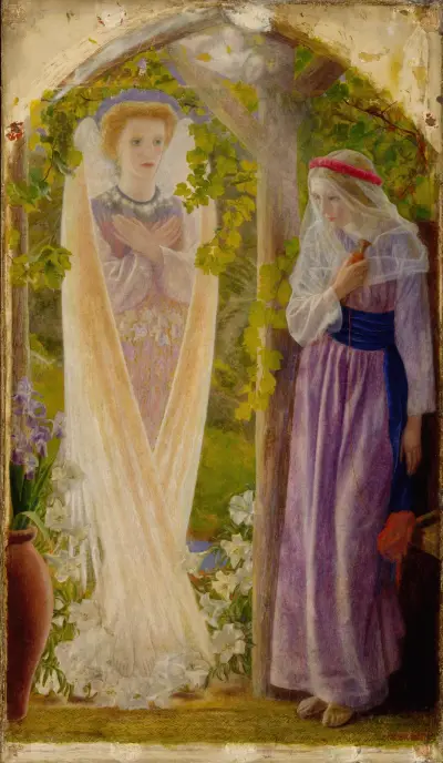 The Annunciation av Arthur Hughes