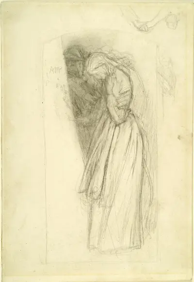 The Long Engagement – Compositional Sketch av Arthur Hughes