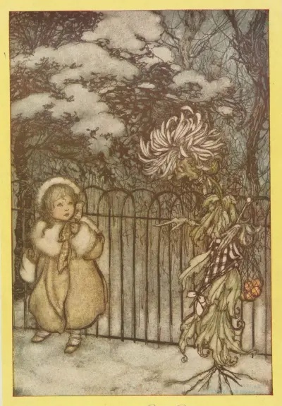 A chrysanthemum heard her, and said pointedly, ‘Hoity-toity, what is this’ av Arthur Rackham