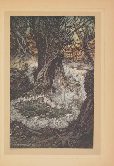 Allons, maintenent une ronde av Arthur Rackham