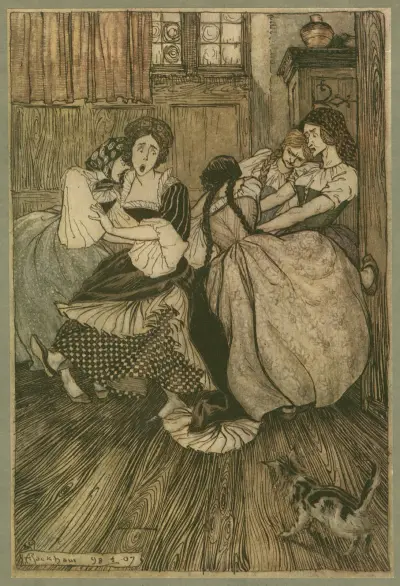 And the maids cried ‘good gracious, how very tenacious!’ av Arthur Rackham