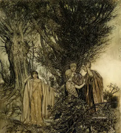 Är du säker på att vi är vakna av Arthur Rackham