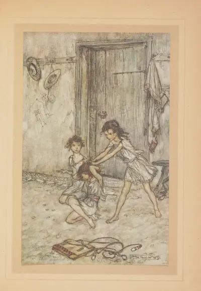 C’était une diablesse lorsqu elle était à l école av Arthur Rackham