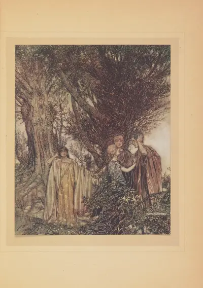 …Etes-vous surs que nous sommes eveillés. Il me semble que nous sommeillons encore, que nous rèvons av Arthur Rackham