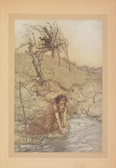 Hermia av Arthur Rackham