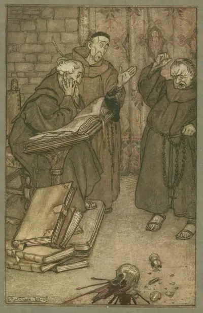 If anyone lied, or if anyone swore. av Arthur Rackham