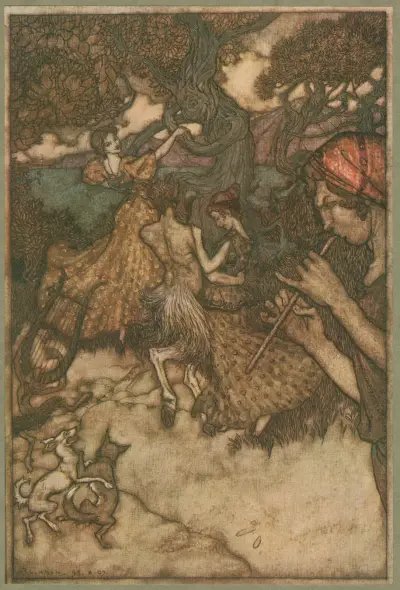 Om Orfeus först skapade valsen av Arthur Rackham