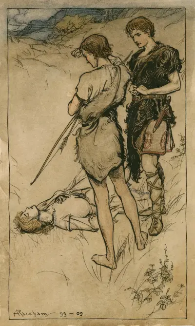 Klagosång för Imogen av Arthur Rackham