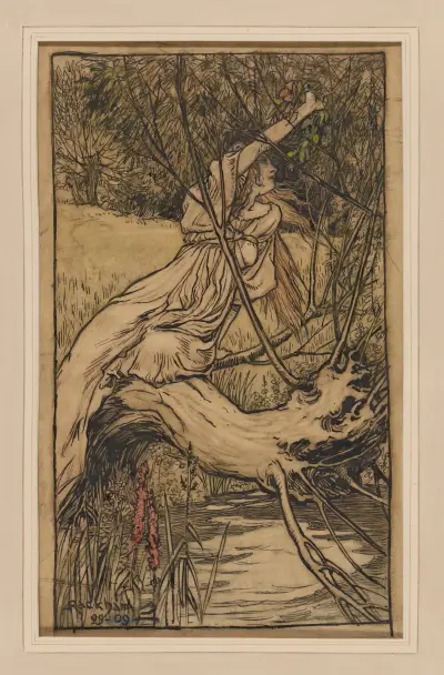 Ofelia av Arthur Rackham