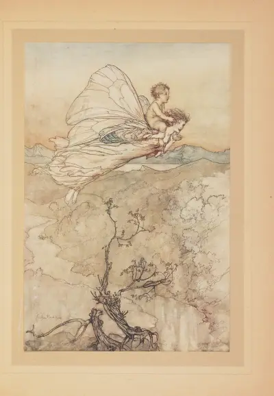 …Partons, Fees, nous allons nous facher pour tout de bon si je reste plus longtemps av Arthur Rackham