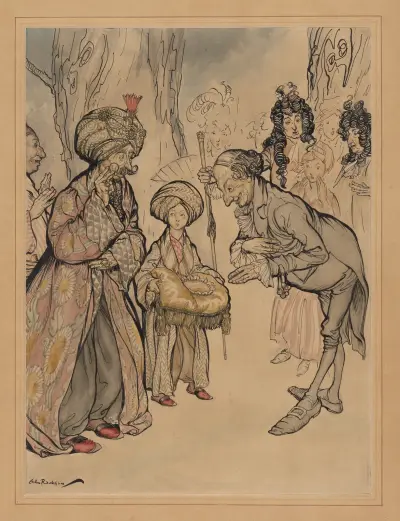 Peter Pan. ‘My Lord Duke …’ av Arthur Rackham