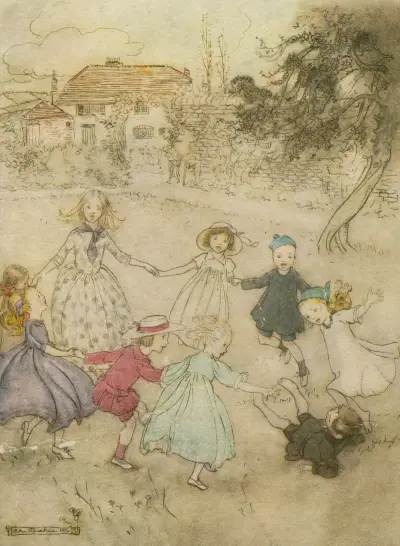 Ringel, Ringel, Rosen von Arthur Rackham