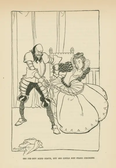 She did not mind death, but she could not stand pinching. av Arthur Rackham
