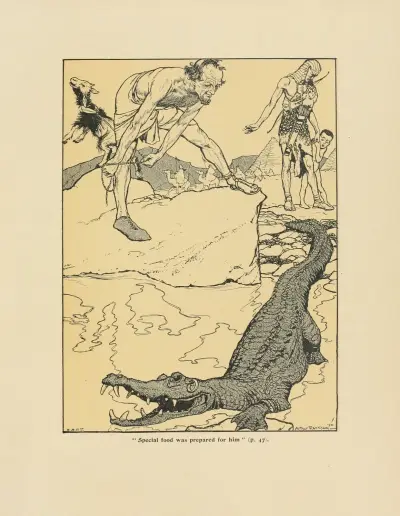 Särskild mat hade förberetts för honom av Arthur Rackham