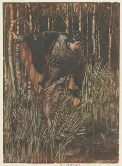 Die weiße Schlange von Arthur Rackham
