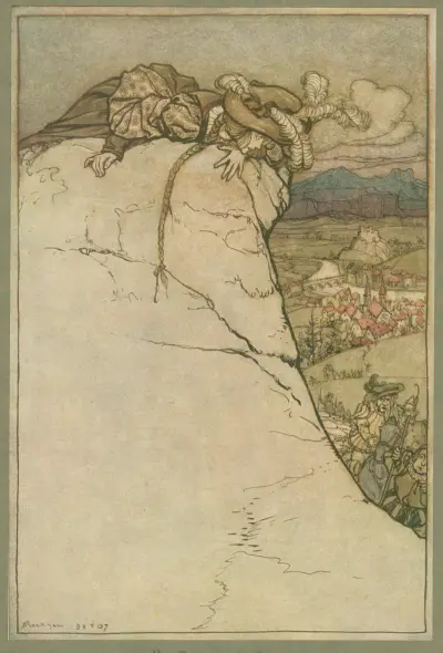 What, indeed, could she do av Arthur Rackham