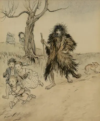 Whoever Saw Him Run Away av Arthur Rackham