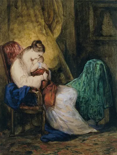 Mutter und Kind von Ary Scheffer