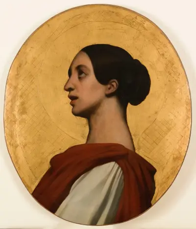Portrait de Pauline Viardot en sainte Cécile av Ary Scheffer