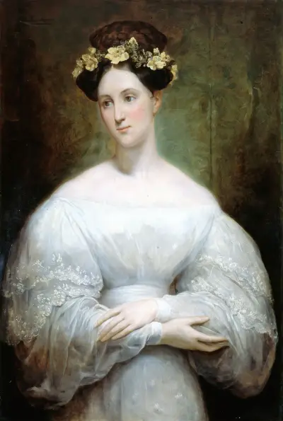 Portrait présumé de la princesse Marie d’Orléans av Ary Scheffer
