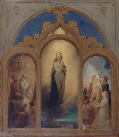 Projet pour un triptyque av Ary Scheffer