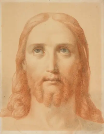 Study For Christus Consolator av Ary Scheffer