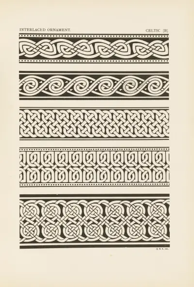 Ornamentets konturer i de ledande stilarna, pl. 07 av George Ashdown Audsley