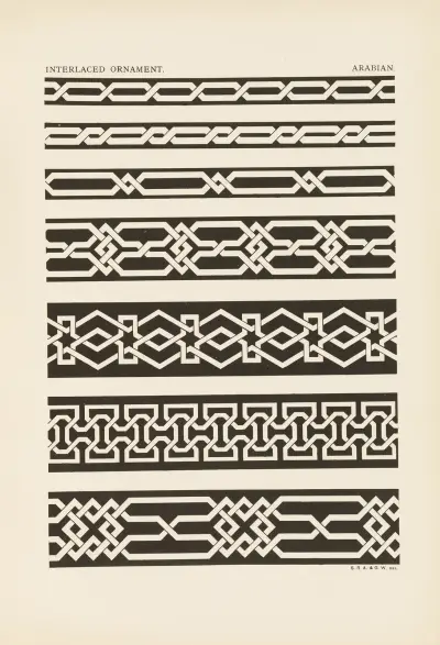 Ornament i de ledande stilarna, pl. 10 av George Ashdown Audsley