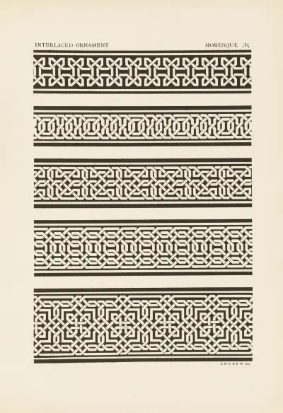 Outlines of ornament in the leading styles Pl.12 av George Ashdown Audsley