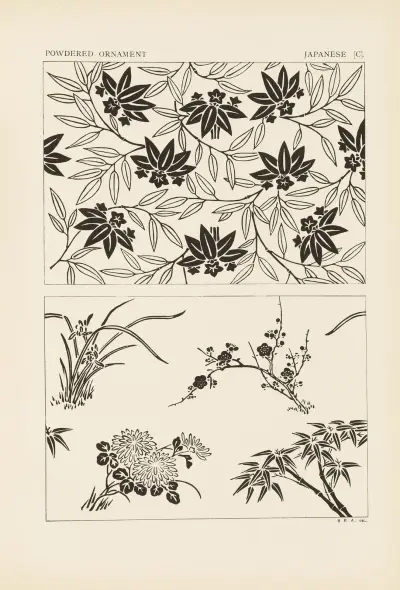Ornamentala mönster i ledande stilar, pl. 15 av George Ashdown Audsley