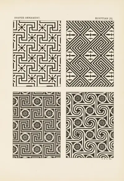 Ornamentets konturer i de ledande stilarna, pl. 19 av George Ashdown Audsley