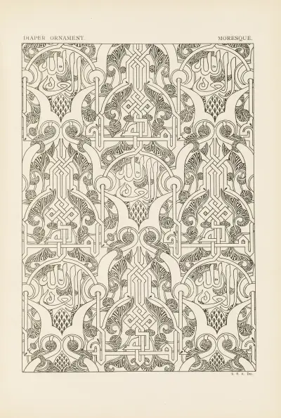 Outlines of ornament in the leading styles Pl.21 av George Ashdown Audsley