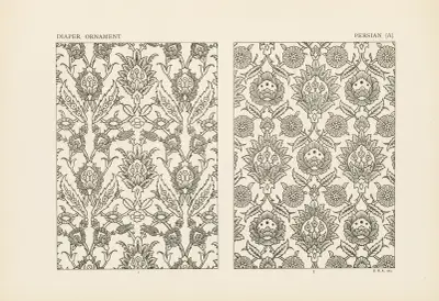 Outlines of ornament in the leading styles Pl.22 av George Ashdown Audsley