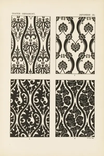Ornamentets konturer i de ledande stilarna, pl. 28 av George Ashdown Audsley