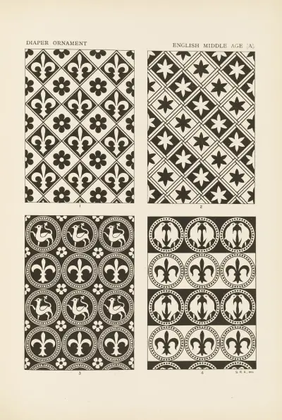 Outlines of ornament in the leading styles Pl.30 av George Ashdown Audsley