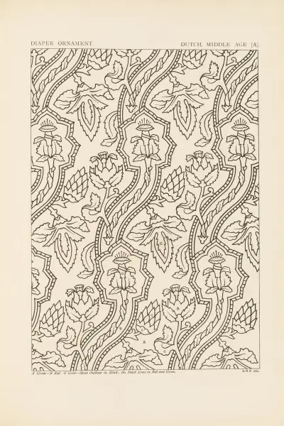 Ornamentala mönster i ledande stilar, pl. 32 av George Ashdown Audsley