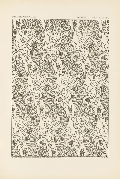 Ornamentets konturer i de ledande stilarna, pl. 34 av George Ashdown Audsley