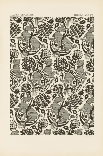 Ornamentmönster i ledande stilar, pl. 39 av George Ashdown Audsley