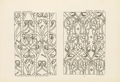 Outlines of ornament in the leading styles Pl.46 av George Ashdown Audsley