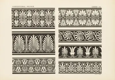 Outlines of ornament in the leading styles Pl.49 av George Ashdown Audsley
