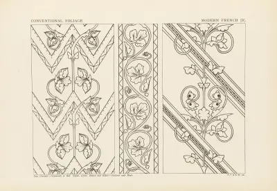 Outlines of ornament in the leading styles Pl.57 av George Ashdown Audsley