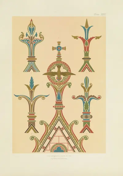Polychromatic decoration as applied to buildings in the mediæval styles Pl.27 av George Ashdown Audsley