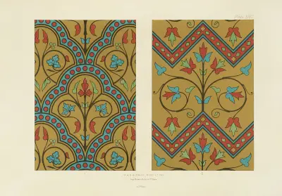 Polykrom dekor för byggnader i medeltida stil, pl. 23 av George Ashdown Audsley