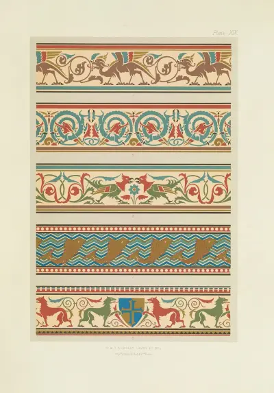 Polychromatic decoration as applied to buildings in the mediæval styles Pl.19 av George Ashdown Audsley