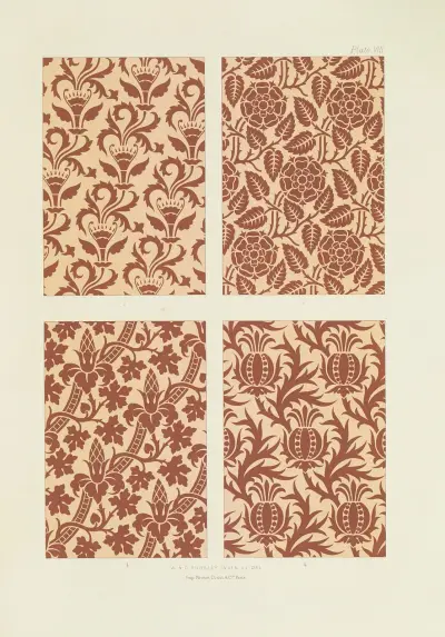 Polykrom dekor för byggnader i medeltida stil, pl. 08 av George Ashdown Audsley