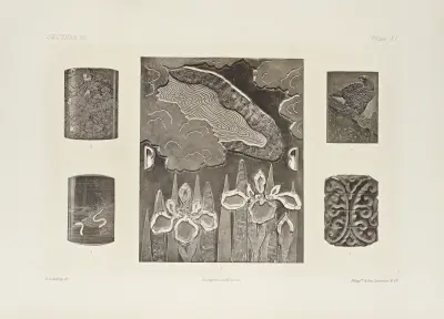 Japanska ornamental konst Pl.055 av George Ashdown Audsley
